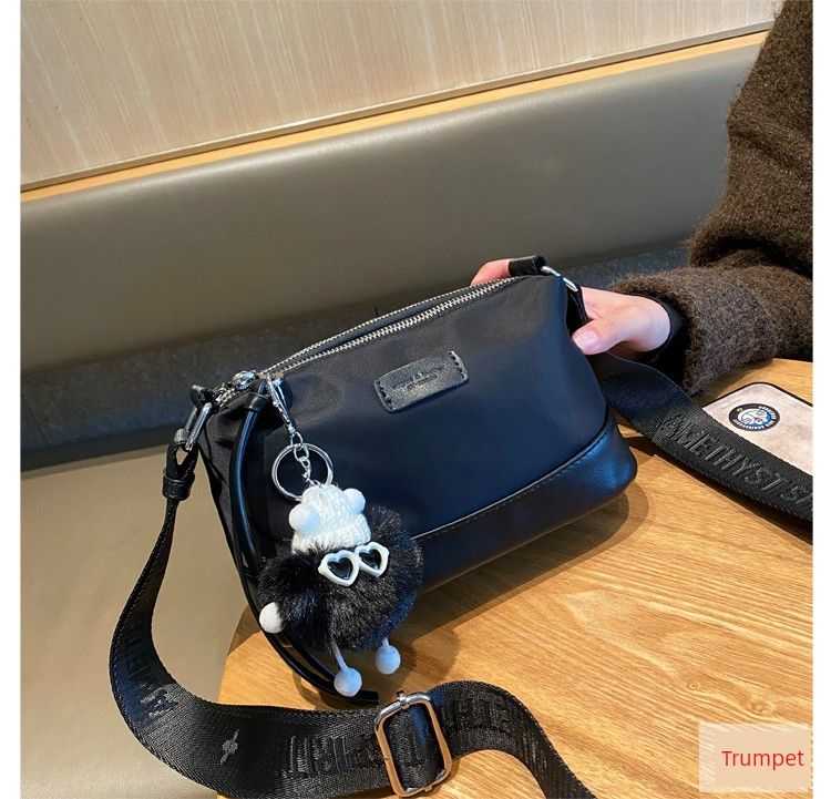 Fall And Winter Multi-Layer Crossbody Abrasion Resistant Waterproof Outdoor Women's Nylon Cloth Minimalist Korean-Style_voghion.com