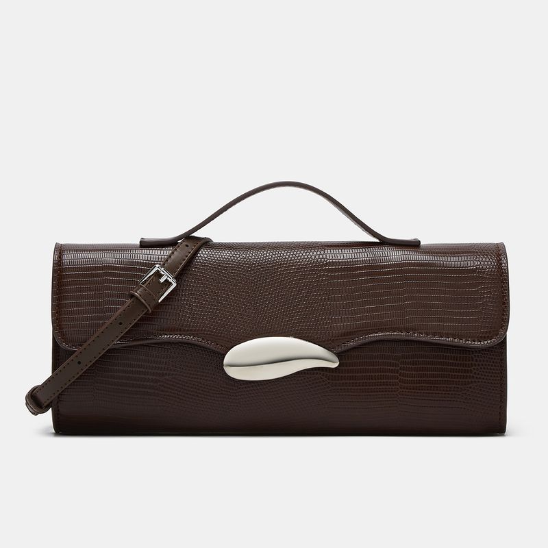 Borsa da sera a mano per donna, borsa a tracolla monospalla orizzontale alla moda Sone Paern Baguee Niche,_voghion.com