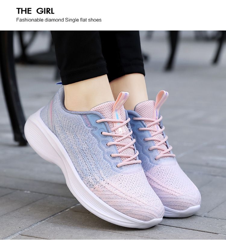 New mesh breathable casual shoes Lightweight running shoes soft sole_voghion.com