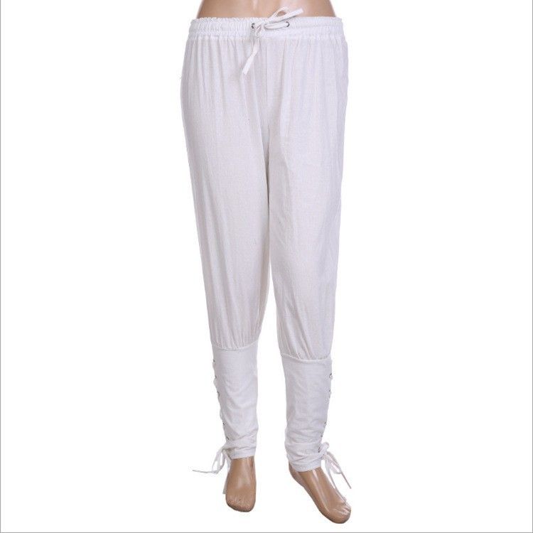 Premium Products Men's Casual Pants, Medieval Viking Pirate Performance Suit With Straps And Small Leg Pants_voghion.com