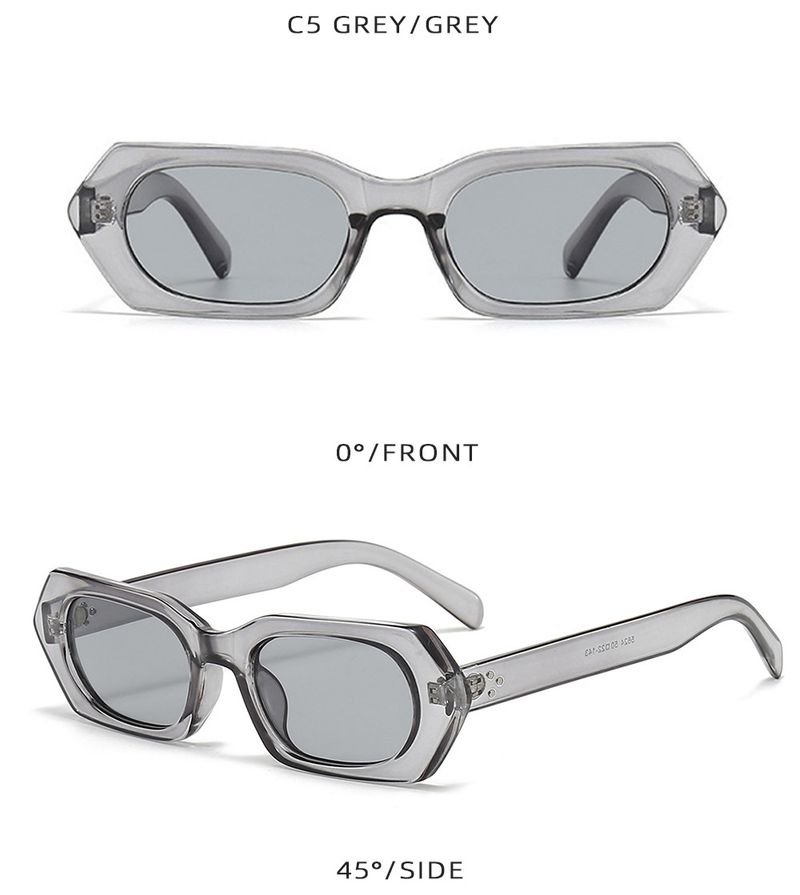 Tortoise Shell Square Frame Sunglasses – Small Retro Design, UV400 Protection, European & American Style For Women_voghion.com