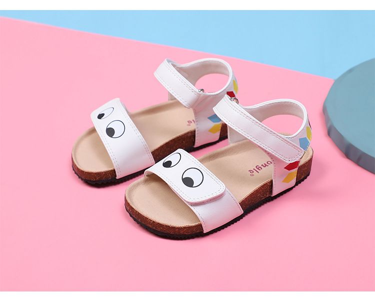 Mother & Kids Girls Sandals Female 2024 New Summer Princess Cute Cartoon Korean Version Pink Girl Boys Beach Shoes_voghion.com