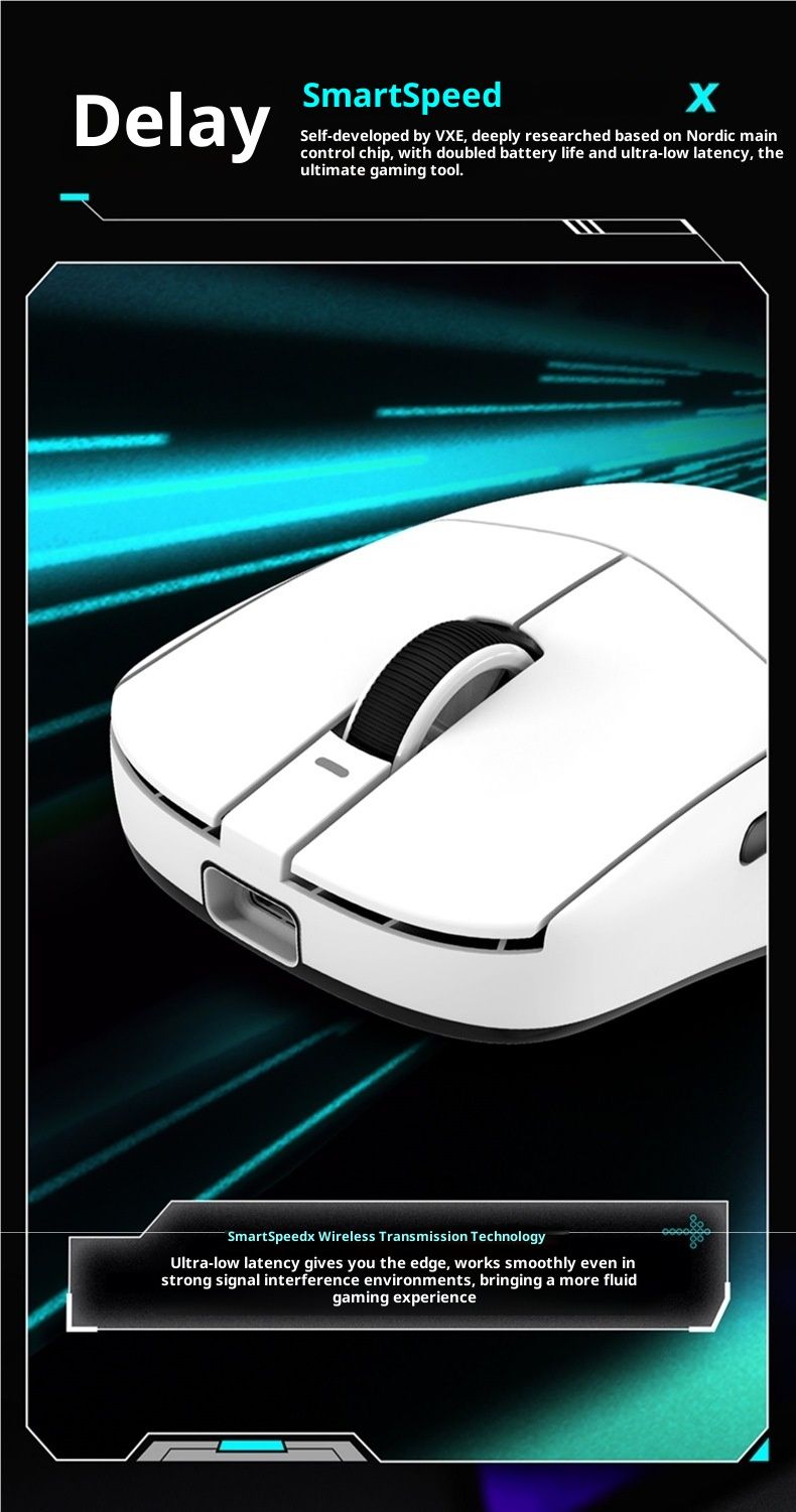 Digitex VXE Dragonfly R1 Star Flash Kabellose Bluetooth-Maus Gaming Office E-Sport Lange Akkulaufzeit Ultraleicht_voghion.com