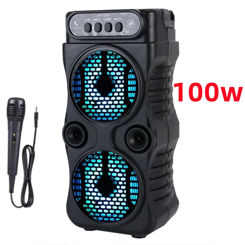 Karaoke hine Music Center Square Dance Soundbar Pequeño altavoz portátil Bocina Bluetooth portátil_voghion.com