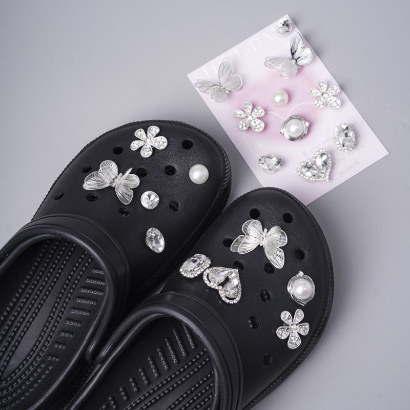 Accessoires de chaussures trouées, accessoires de boucle de chaussure DIY, accessoires en métal haut de gamme, démontage de carte de boucle de chaussure_voghion.com