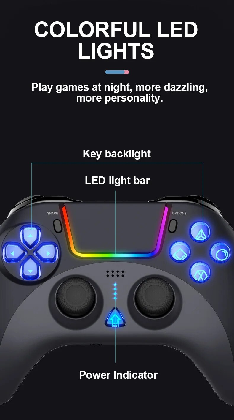 Ipega 4023 Bluetooth Gamepad Game Controller Touchpad Wireless Joystick for PS4 PS3 iOS MFi Games Android Phone PC_voghion.com