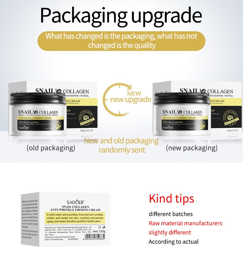 SADOER Snail Collagen Anti-Wrinkle Firming Cream 5-piece Set, Firming And Moisturizing Cream_voghion.com