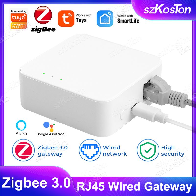 Tuya Zigbee 3.0 Kablet Gateway Hub Trådløs Hjemmebro Smart Life App Fjernkontroll Fungerer med Alexa Google Assistant_voghion.com