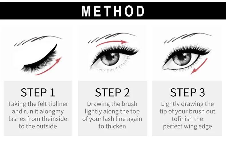 Explosive Eyeliner Waterproof, quick-drying, oil-resistant, non-smilling, long-lasting ultra-fine black liquid Eyeliner Liquid Eyeliner_voghion.com