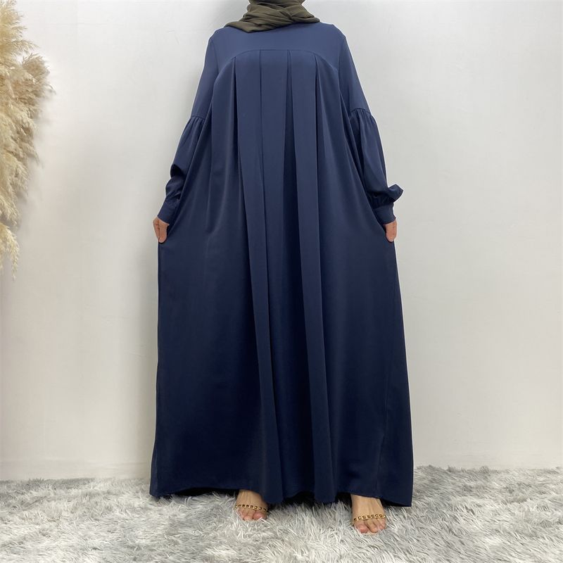 Müslüman Kadınlar İçin Yeni Düz Renk Kimono Abayalar Türkiye Uzun Elbise Bayram Elbiseleri Moda Fas Kaftanlar Kadınlar İçin Ramazan Giyim_voghion.com