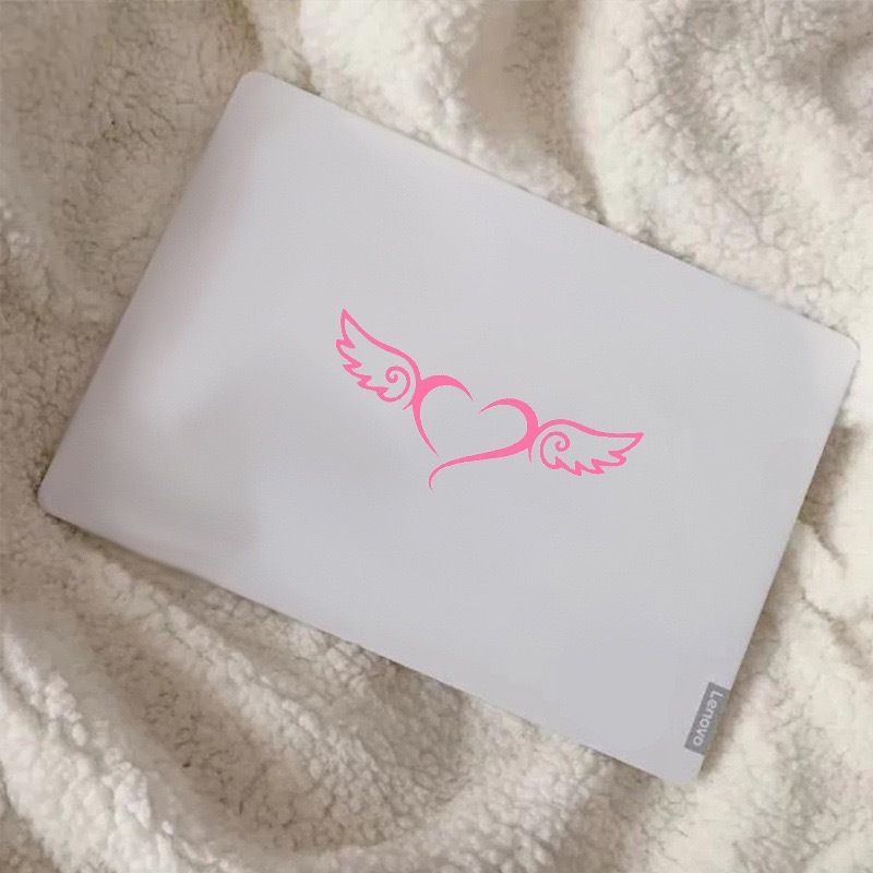 car stickers heart shaped angel wings personality creative car window glass decoration stickers laptop ipad_voghion.com