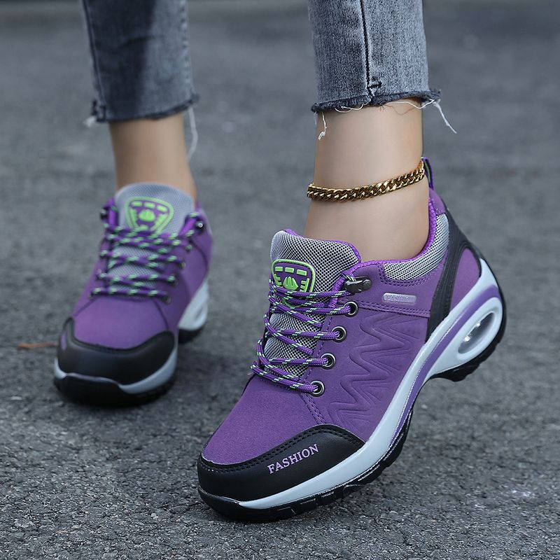 Autumn And Winter Outdoor Mountaineering Thick Elevated Rocker Non Slip Soft Sole Mom's Leisure Tourism Women's Shoes_voghion.com