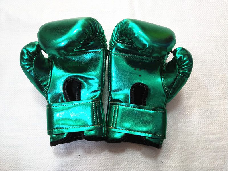 3 8 år gamla ljusa barn enfärgade pojkar och flickor Sanda boxningshandskar MMA Muay Thai slåsshandskar med sandsäck_voghion.com