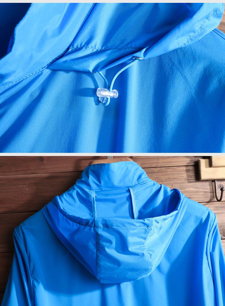 Jpdun Summer Ultra-Thin Breathable Raincoat Sun-Protective Clothing_voghion.com