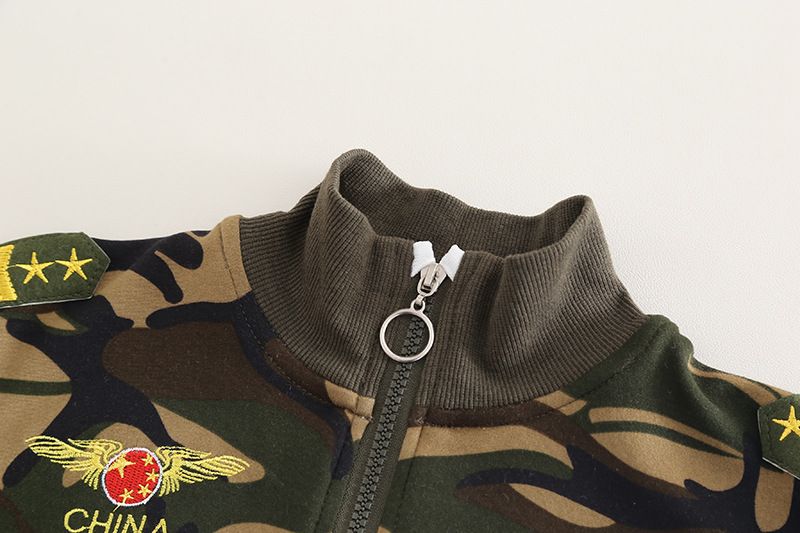 Boys' Western Style Cool Handsome Camouflage Children's Clothing 2025 New Baby Spring And Autumn Set Trend_voghion.com
