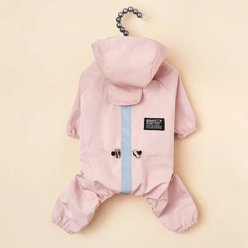 Combinaison imperméable pour chien d'extérieur, vêtements réfléchissants pour chiots de petite et moyenne taille, chihuahua, yorkshire, imperméable à capuche_voghion.com