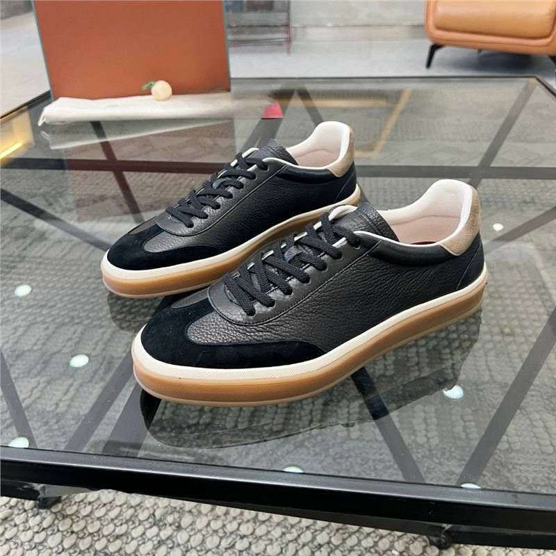 Zapatos casuales de ante para hombre, de cuero genuino, con cordones, de negocios, de lujo, de moda 2025_voghion.com