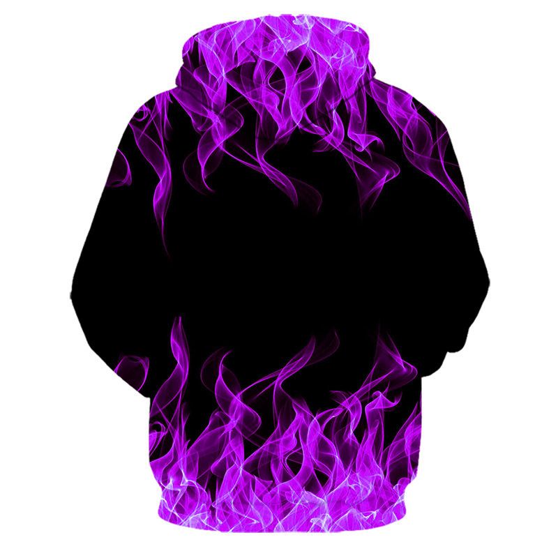 Felpa con cappuccio da uomo con stampa 3D di fiamme creative del 2025, stile Harajuku Y2K, oversize, per bambini, per primavera e autunno_voghion.com