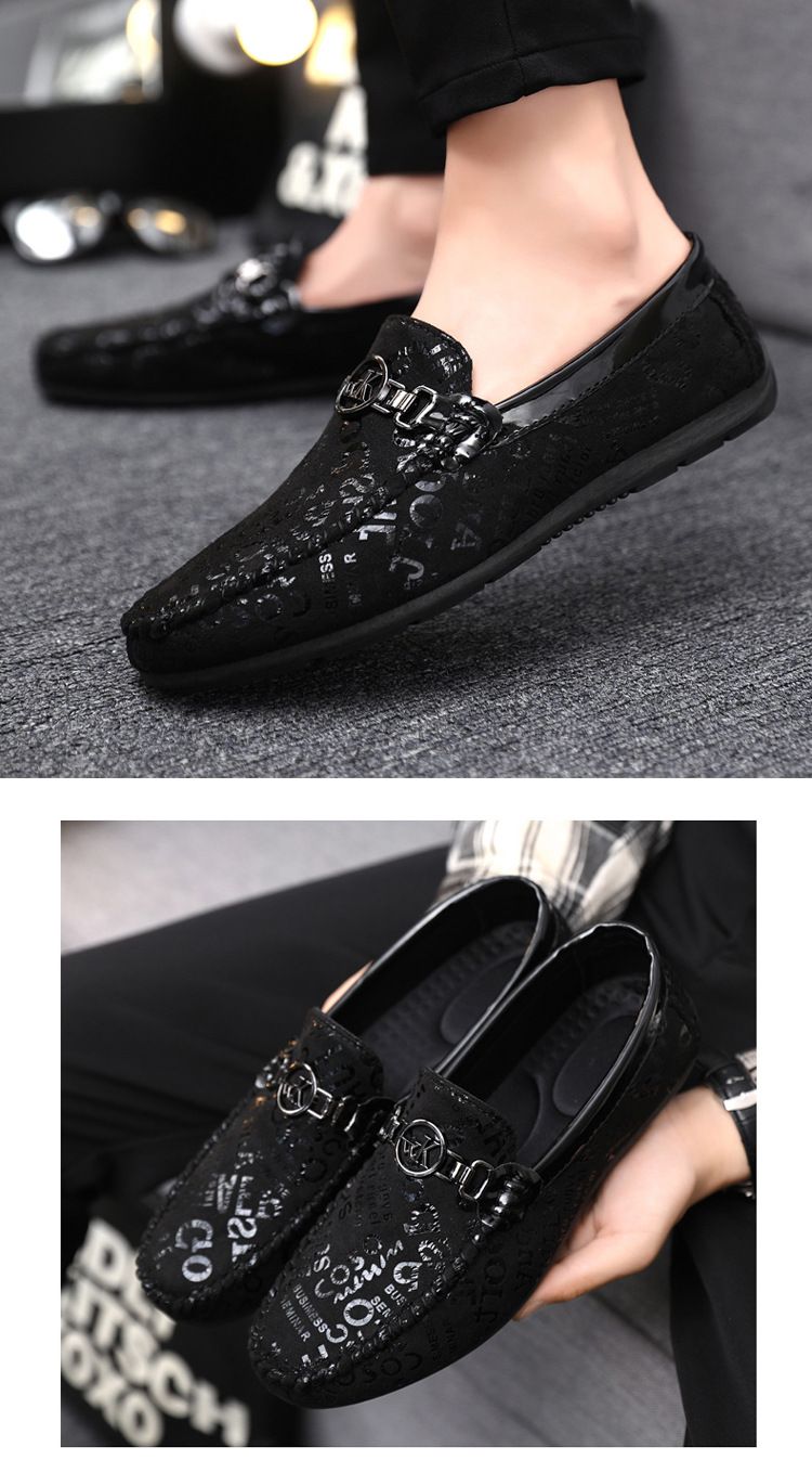 Herren Lederschuhe Lässiger bequemer Slipper Weiche Pennyloafer für Männer Leichte Bootsschuhe zum Fahren_voghion.com