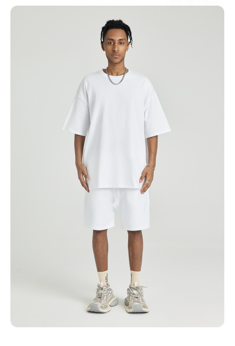 Sommer Kurzarm Herren Schulter Drop Ärmel Halbarm T-Shirt Pullover Herrenbekleidung_voghion.com