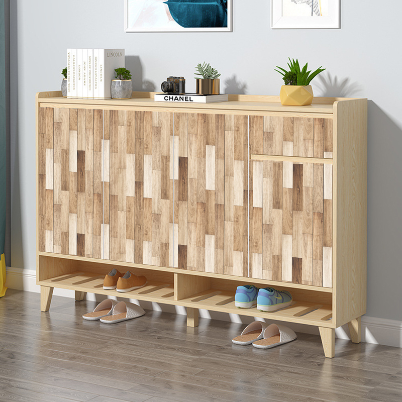 Simulerede keramiske fliser af træ, flisemønstergulve, renovering af boligindretning, selvklæbende vandtæt gør-det-selv-væg_voghion.com