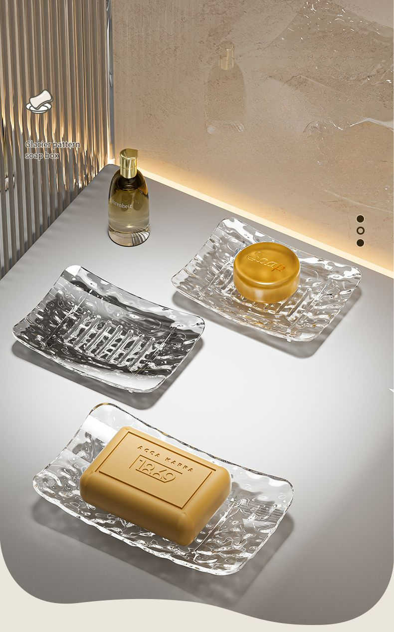 Luxury Dish For Home Use, High-end, Stylish, Drainable Holder, Creative And Unique Single-layer Storage Soap Rack_voghion.com