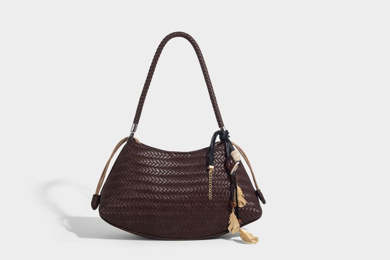 Shoulder Bag, Made Of Textured PU Fabric, Chic Plaid Design, Ample Interior Space, Perfect For Everyday Use Or Travel_voghion.com
