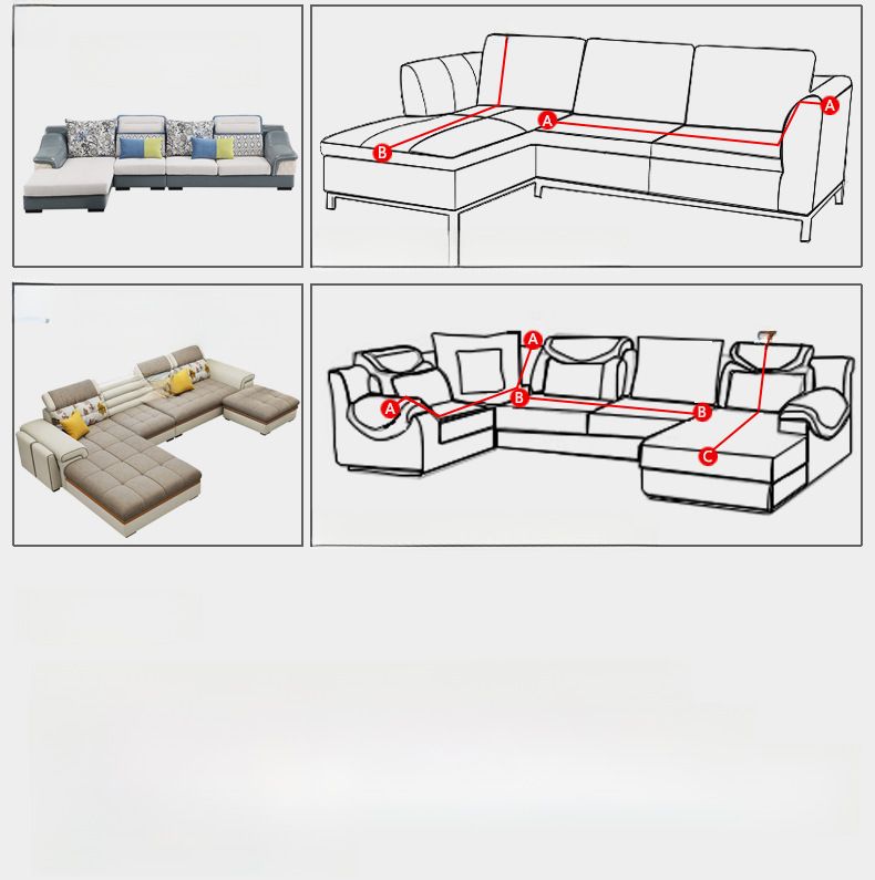 Waterproof All-inclusive Elastic Leaf Jacquard Sofa Cover Sofa Cushion Sofa Cover Cloth Sofa Towel Three-seat Combination Sofa_voghion.com