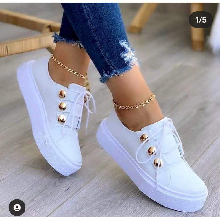 Damenschuhe Einzelschuhe Slip-on Lofu Casual Weiße Schuhe Flacher Absatz Dicke Sohle Große Größe Einzelschuhe_voghion.com
