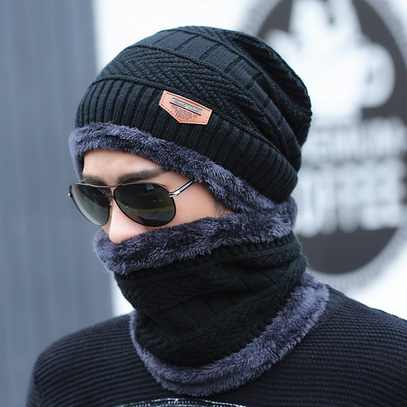 Talvised Skullies Mütsid Nokamütsid Meestele Naistele Villane Sall Mütsid Balaclava Mask Gorras Bonnet Kootud Müts_voghion.com