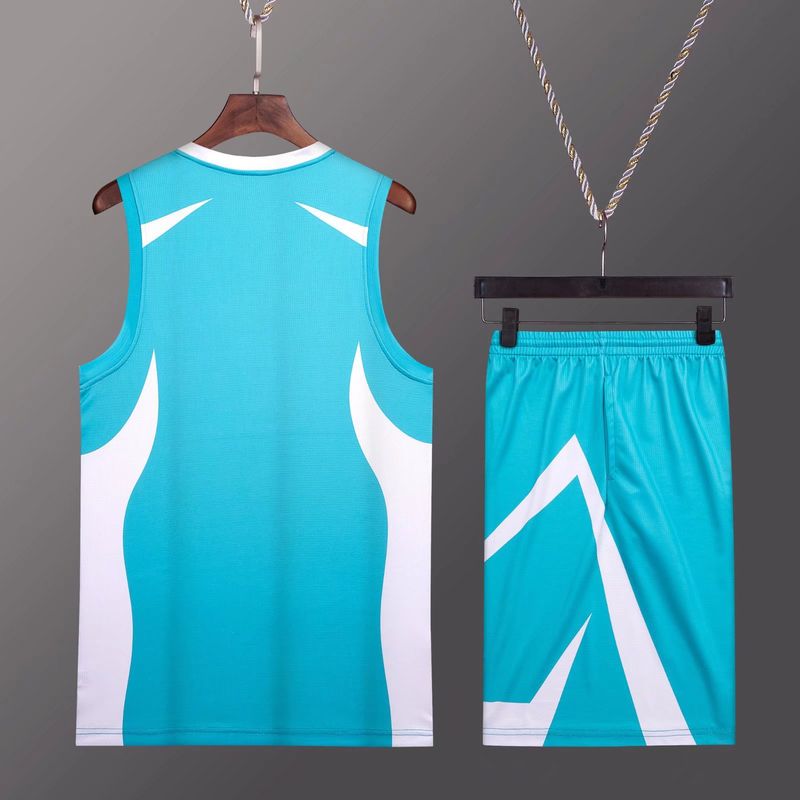 Basketbola komplekts, vīriešu apdrukāts krekls, sporta treniņu veste, koledžas studentu komandas forma, spēles apdruka, vasaras caurspīdīga_voghion.com