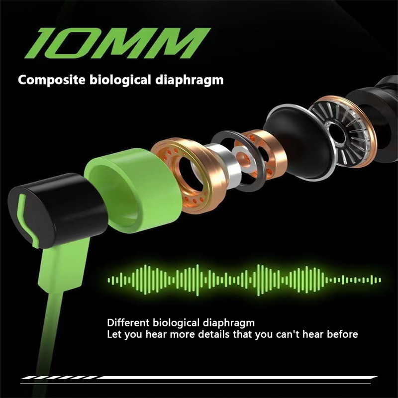 3.5mm/Type-c Flat Mouth Waterproof Game Earphone E-sports Earphone With Microphone Suitable For Huawei Xiaomi Wired Headset_voghion.com
