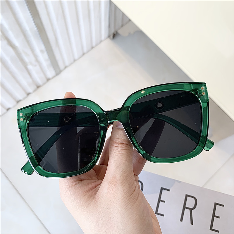 Klasiskas vintage kvadrātveida saulesbrilles sievietēm, liela izmēra saulesbrilles sievietēm, vīriešiem, retro melnas saulesbrilles, toņi vadītāja aizsargbrilles_voghion.com