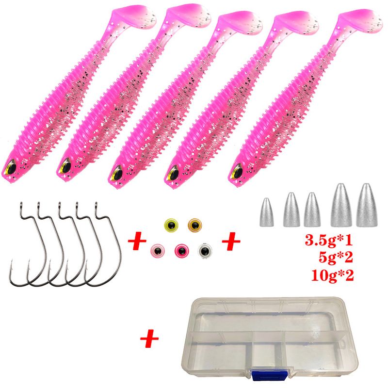 Fishing Lures Lure Soft Bait Set Texas Fishing Set Without Bottom Hanging Full Set_voghion.com