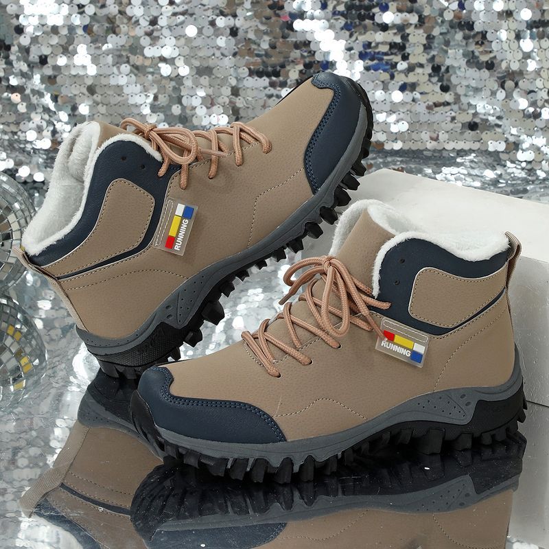 Herbst winter paar anti-rutsch verschleiß-beständig sport schuhe mit dicken baumwolle schuhe, kurze samt bequem für beide_voghion.com