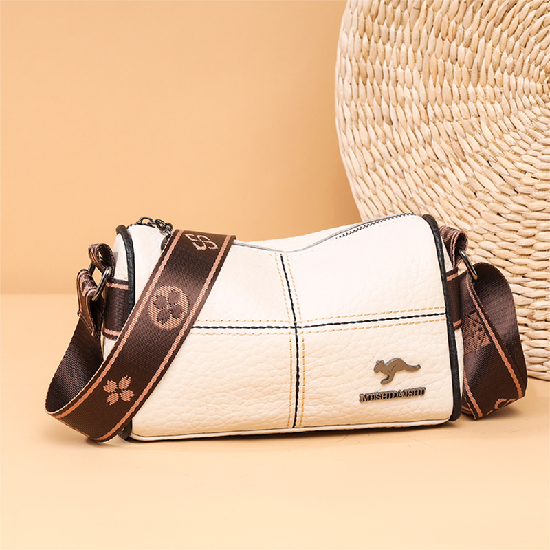 Designer Solide Echtleder Kleine Handtasche Weibliche Messenger Tote Sac Hochwertige Kuh Leder Schulter Umhängetasche_voghion.com