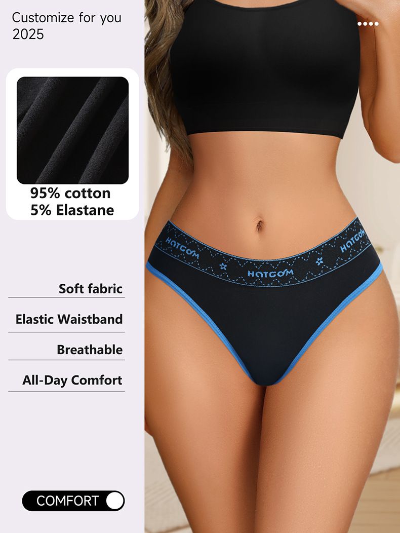 Sous-vêtements féminins respirants taille basse, sous-vêtements sexy, taille lettre, sous-vêtements triangle_voghion.com