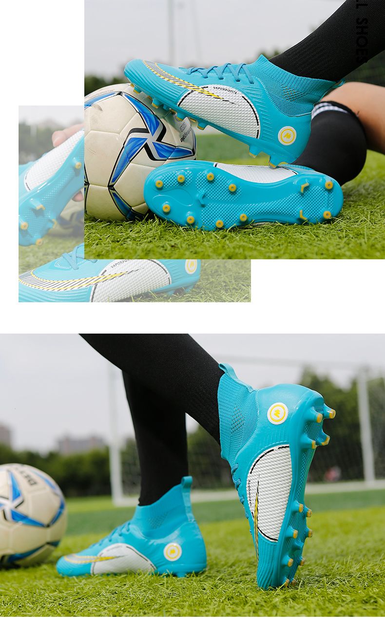 Männer Atmungsaktive Hohe Knöchel Ultraleicht Fußball Schuhe Training Fußball Stiefel Professionelle_voghion.com