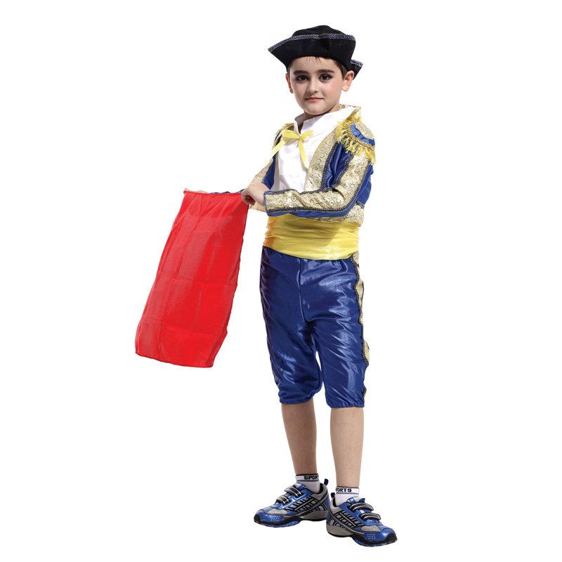 Ropa para niños Disfraces de Halloween para niños Disfraces de torero español para niños Torero pequeño B 0053_voghion.com