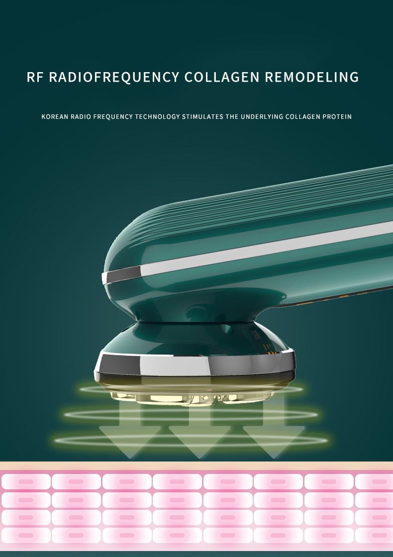 RF Mikrostrom Muskelformung Schönheitsfarblicht Negative Ionen Einführungsinstrument, Gesichtsmassageinstrument_voghion.com