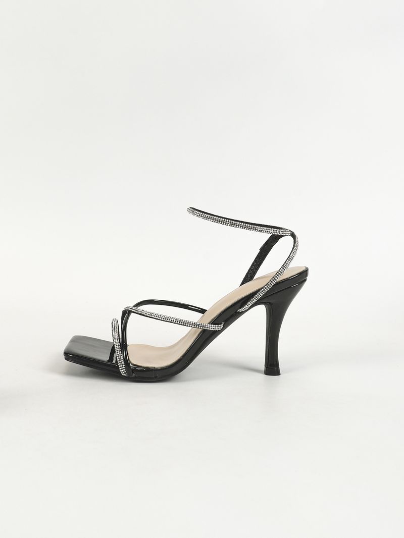 Dames vierkante kop strass steentjes met hoge hak sandalen met fijne hakken_voghion.com