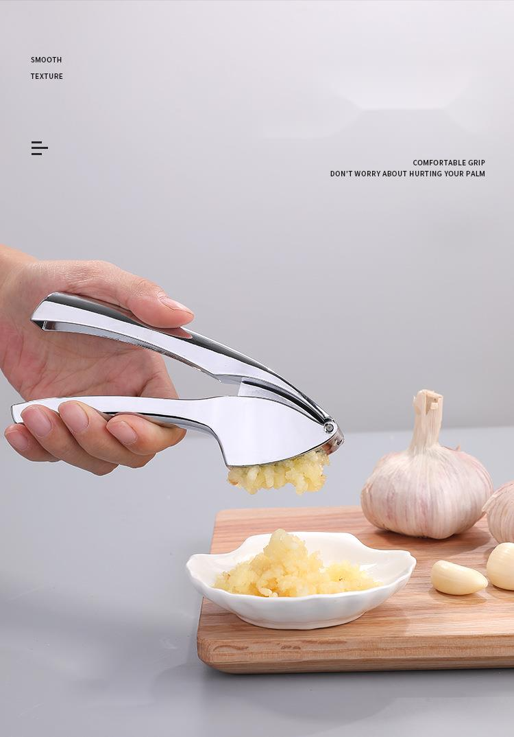 Yeni Paslanmaz Çelik Renkli Pres Büyük Manuel Sarımsak Ezme Seti Mutfak Aleti_voghion.com