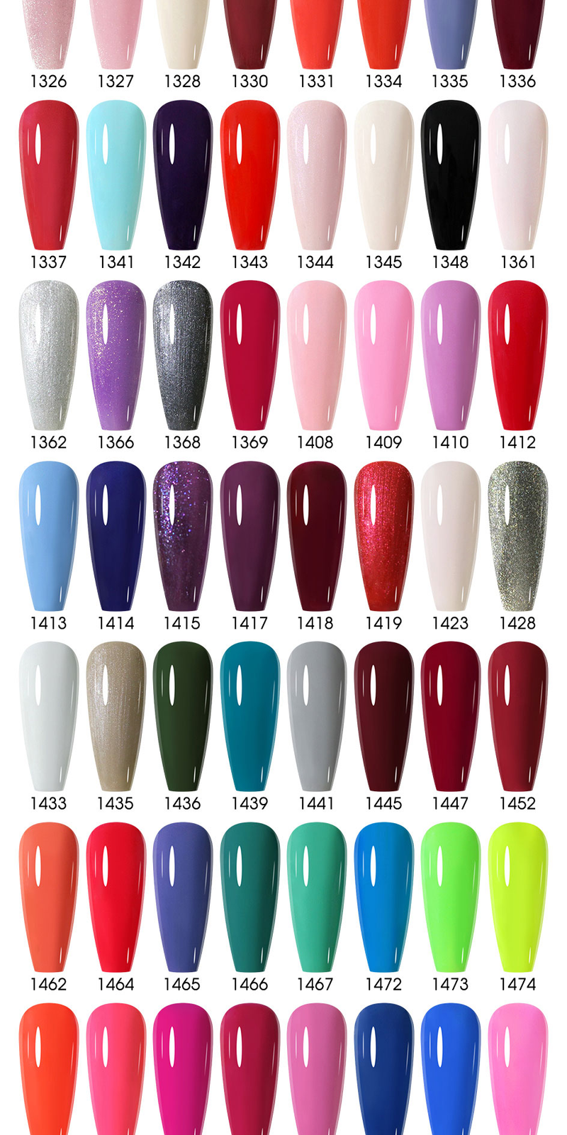 Arte Clavo 5-teiliges Gel-Nagellack-Set, Vernis, semi-permanenter UV-Gel-Lack für die Maniküre, Soak-Off-Nagel-Set, Basis- und Decklack-Sets_voghion.com