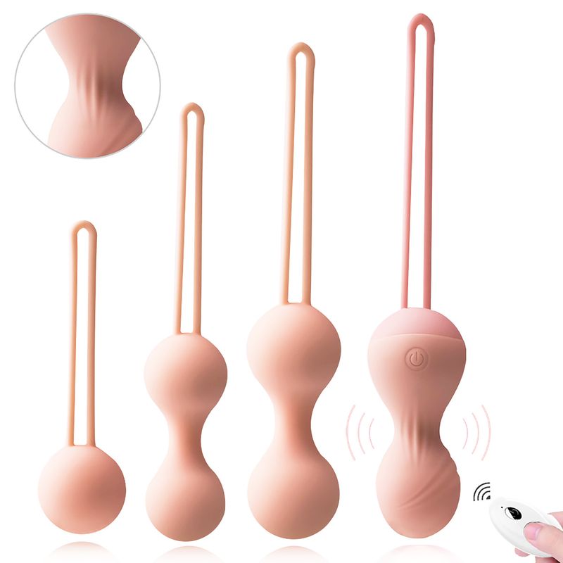 Kabelloser Fernbedienungsvibrator für Frauen, neuer vollflächiger Mini-Hantelball aus Silikon, Sexspielzeug für Erwachsene_voghion.com