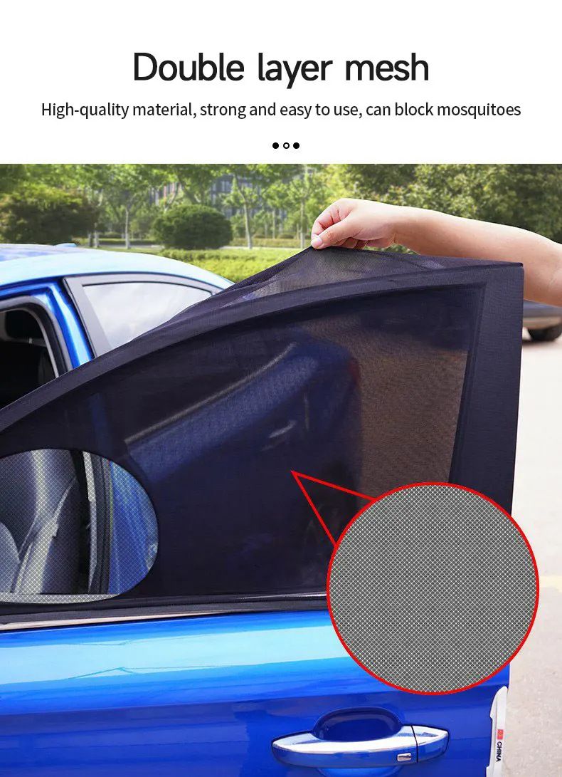 Bafang hatchback automobilska mreža za sunce, zaštitna mreža protiv komaraca za automobil, zaštitna mreža za prozore, zaštitna mreža za privatnost_voghion.com