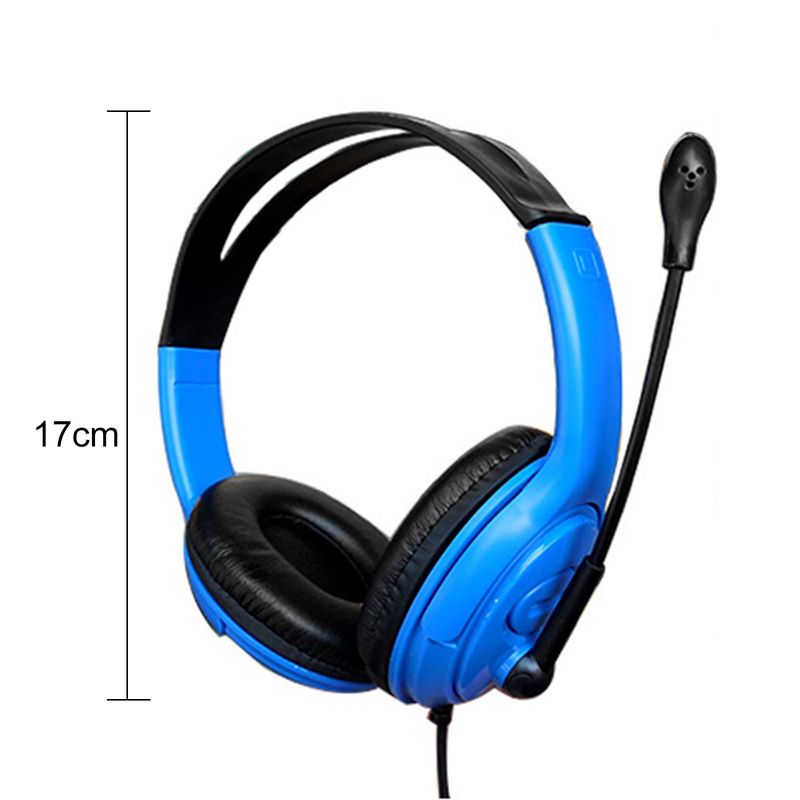 3,5 mm universele bedrade hoofdtelefoon, op het hoofd gemonteerde gamingheadset met microfoon met hoge helderheid voor computer_voghion.com