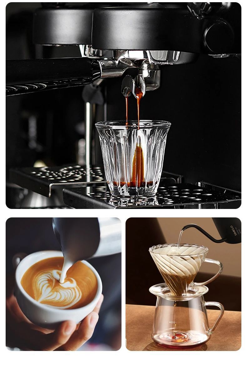 WANCLE Household Electric Automatic Coffee Bean Grinder For Espresso_voghion.com