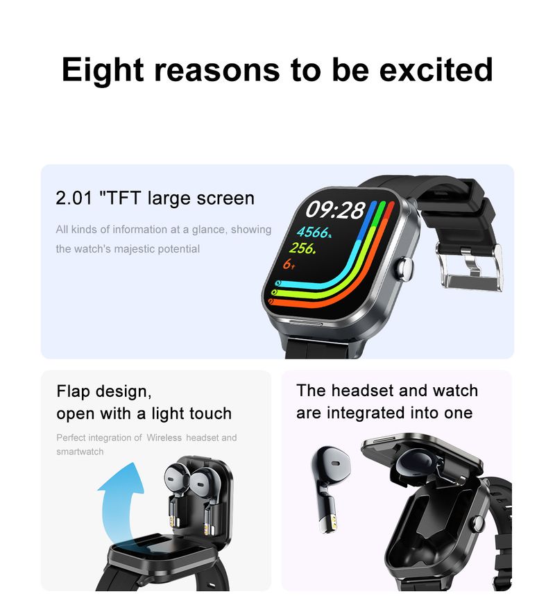 Smart Watch With Heart Rate & Blood Pressure Monitor, Bluetooth Calling, Fitness Tracker For IOS/Android, IP68 Waterproof, Sleep Tracking,_voghion.com