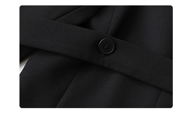 CHIC VEN Women Blazer Design Wide Shoulder Ribbon Solid Women's Medium Long Coat Office Lady Female Overcoat Spring_voghion.com