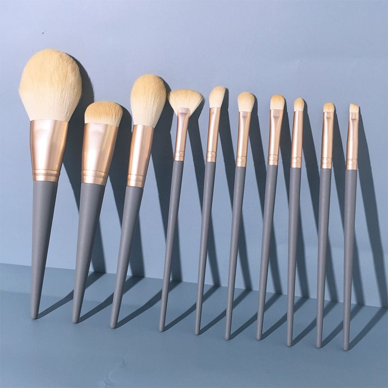 Make-up-Pinsel und -Tools10 Make-up-Pinsel-Set Superweiches Set mit neuen Anfängerpinseln Foundation Loses Puder Lidschattenpinsel Ein komplettes Set_voghion.com